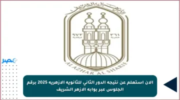 الآن استعلم عن نتيجة الدور الثاني للثانوية الأزهرية 2025 برقم الجلوس عبر بوابة الأزهر الشريف